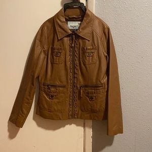 Sugarfly Medium Brown Leather Jacket